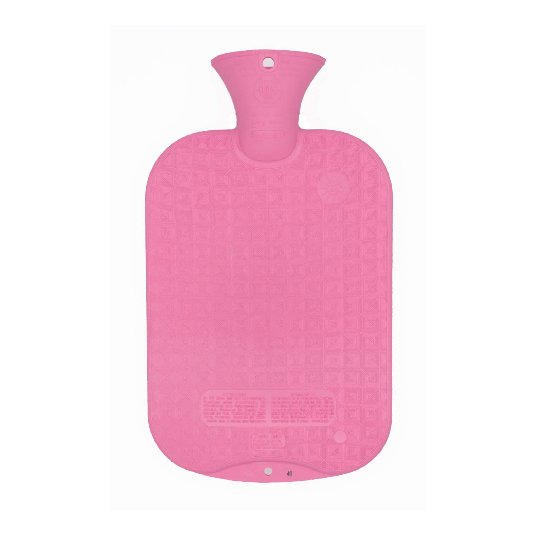 2 Liter Rose Single Ribbed Fashy Hot Water Bottle - Warm & Cozy for Winter Nights, Period Pain Relief, and Bed Warming - Perfect for Home, Office, and Travel Use