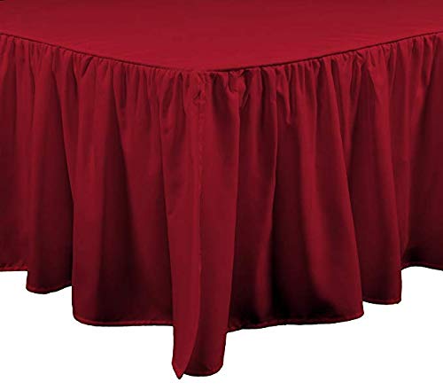 Luxury 500 GSM 100% Silky Satin Twin/Twin XL Comforter Set - 8 Piece Hotel Quality Bedding in Red | Perfect for Guest Rooms, Dormitories & Cozy Bedroom Decor