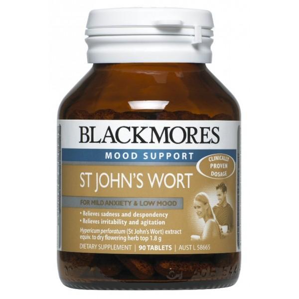 Blackmores St John's Wort Supplement - Natural Mood Support & Stress Relief - Vegan & Non-GMO - Perfect for Daily Wellness & Emotional Balance