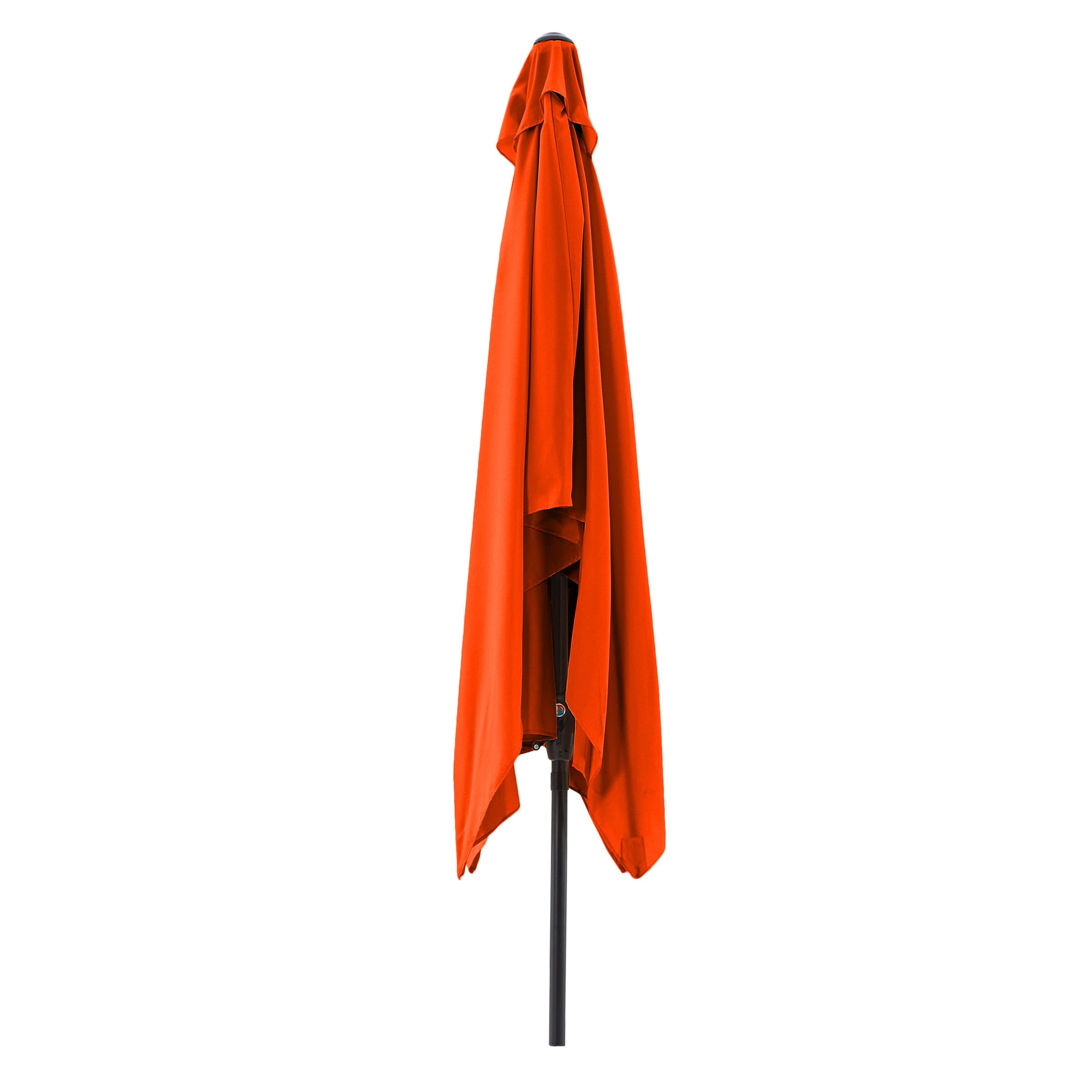 Pure Garden 10' Rectangular Patio Umbrella - Outdoor Sun Shade for Poolside, Backyard, Deck & Garden Relaxation