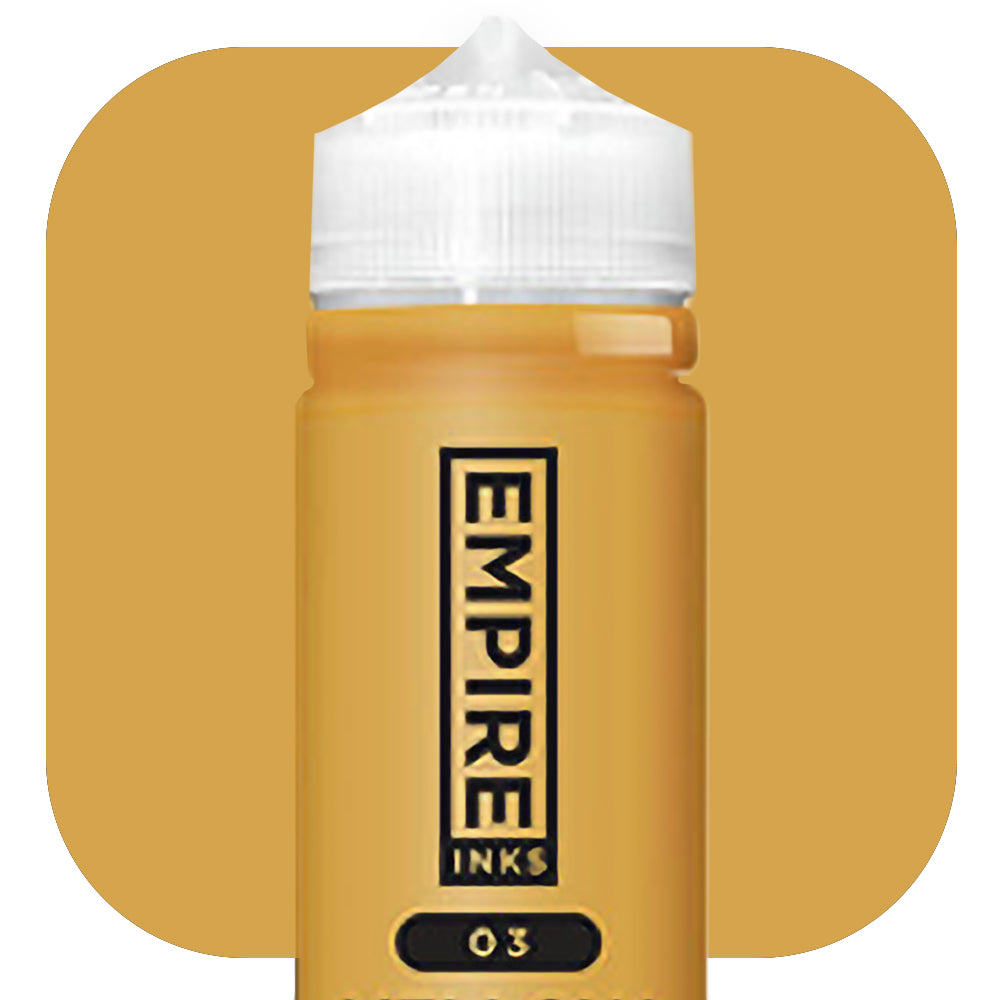 Empire Inks - Yellow Ochre Acrylic Paint for Artists - Various Sizes Available - Perfect for Canvas Painting, DIY Crafts & Home Decor