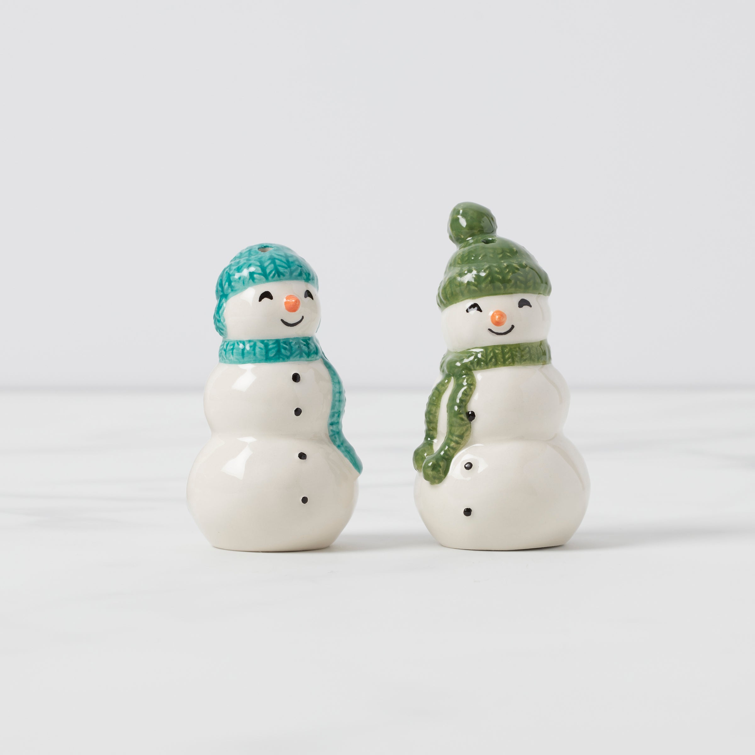 Balsam Lane Snowman Salt and Pepper Shaker Set - Christmas Kitchen Decor for Holiday Table Setting & Gift Giving