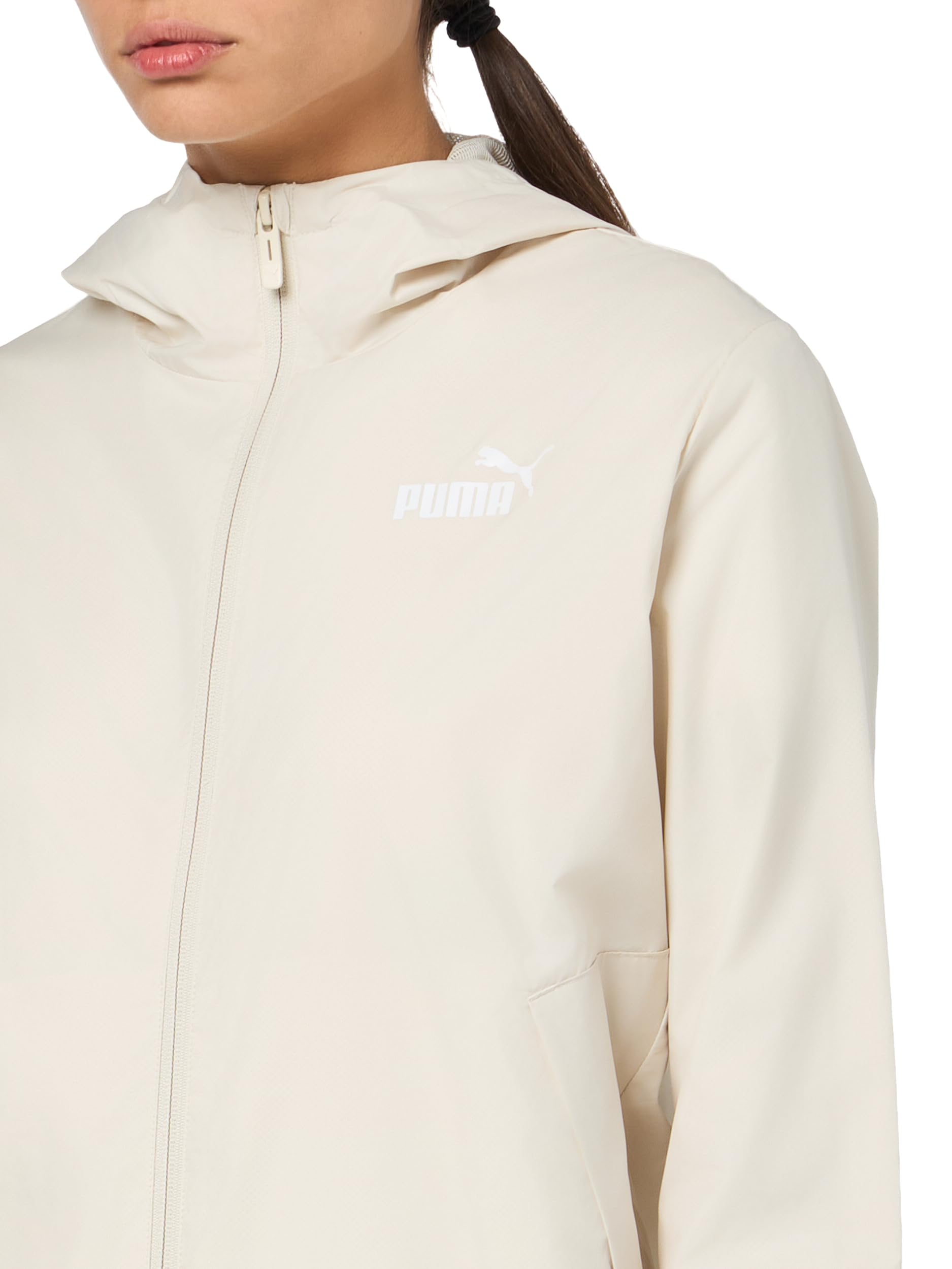 PUMA Women's Essentials Lightweight Windbreaker Jacket - Water-Resistant Running & Outdoor Sports Coat for Jogging, Hiking & Travel