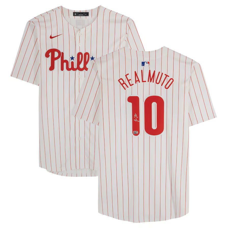 JT Realmuto Autographed Philadelphia Phillies Nike Limited Jersey - Authentic MLB Memorabilia for Fans & Collectors - Perfect for Game Days, Sports Bars & Man Cave Decor