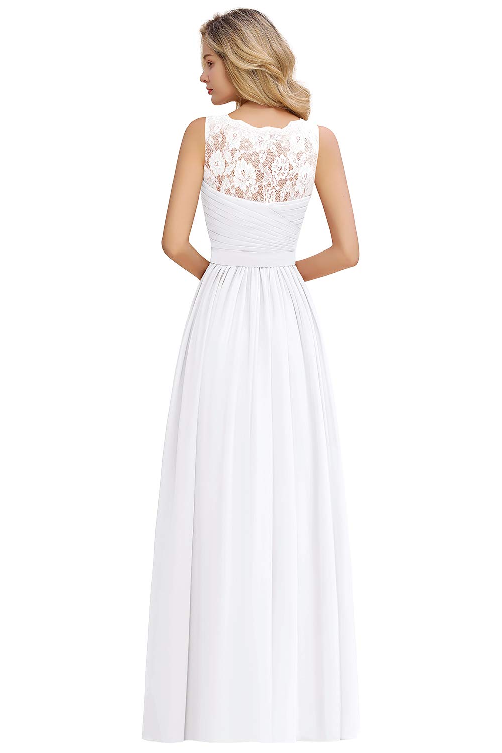 BABYONLINE D.R.E.S.S. Women's Elegant Chiffon Ball Gown Long Prom Dress for Wedding Guest, Homecoming, Evening Party & Special Occasions