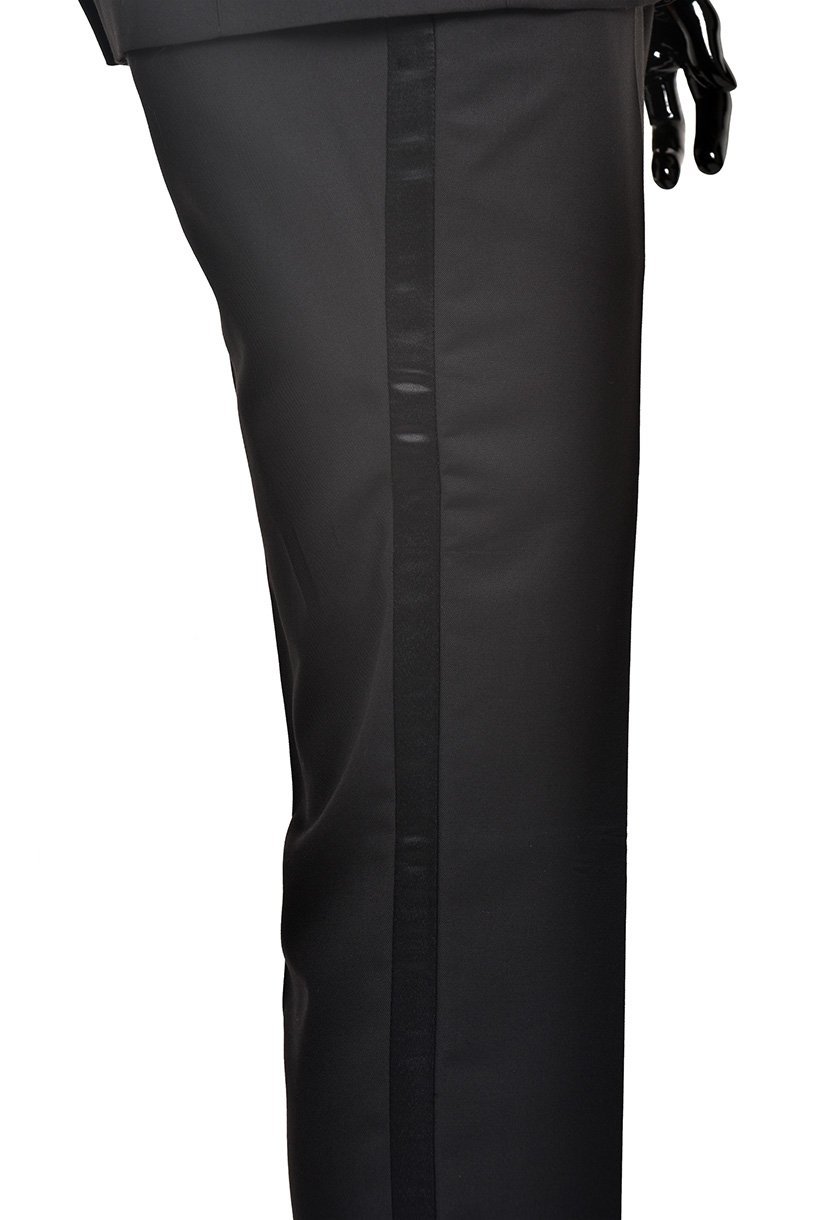 Premium Black Tuxedo for Men - Formal Suit for Weddings, Gala Events & Evening Occasions - Classic Slim Fit Tuxedo Jacket & Pants Set