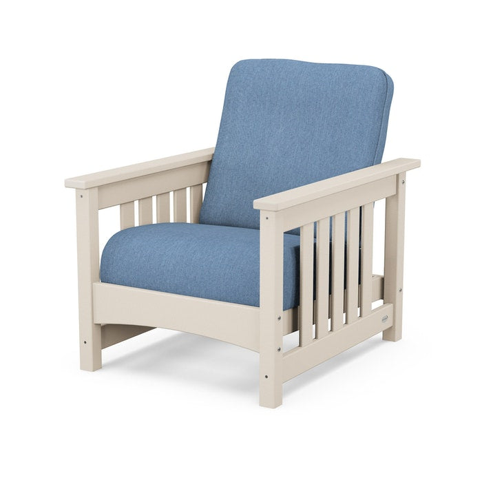 POLYWOOD Classic Mission Chair - Durable Outdoor Adirondack Chair for Patio, Garden & Poolside - Weather-Resistant & Eco-Friendly Recycled Plastic Furniture