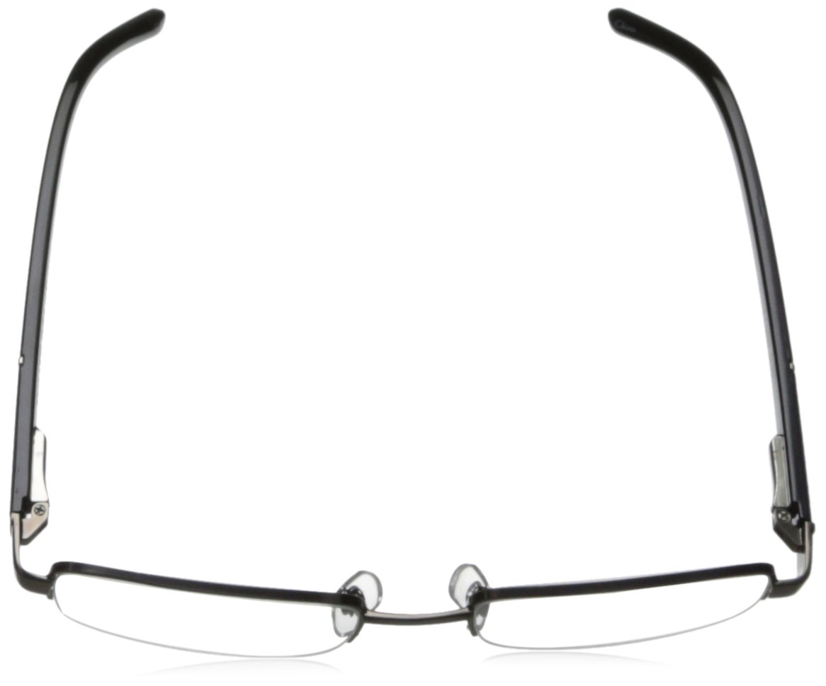 Foster Grant Men's Lyden Rectangular Reading Glasses +2.00 to +4.00 Strength - Lightweight Metal Frame for Computer Work, Reading & Office Use