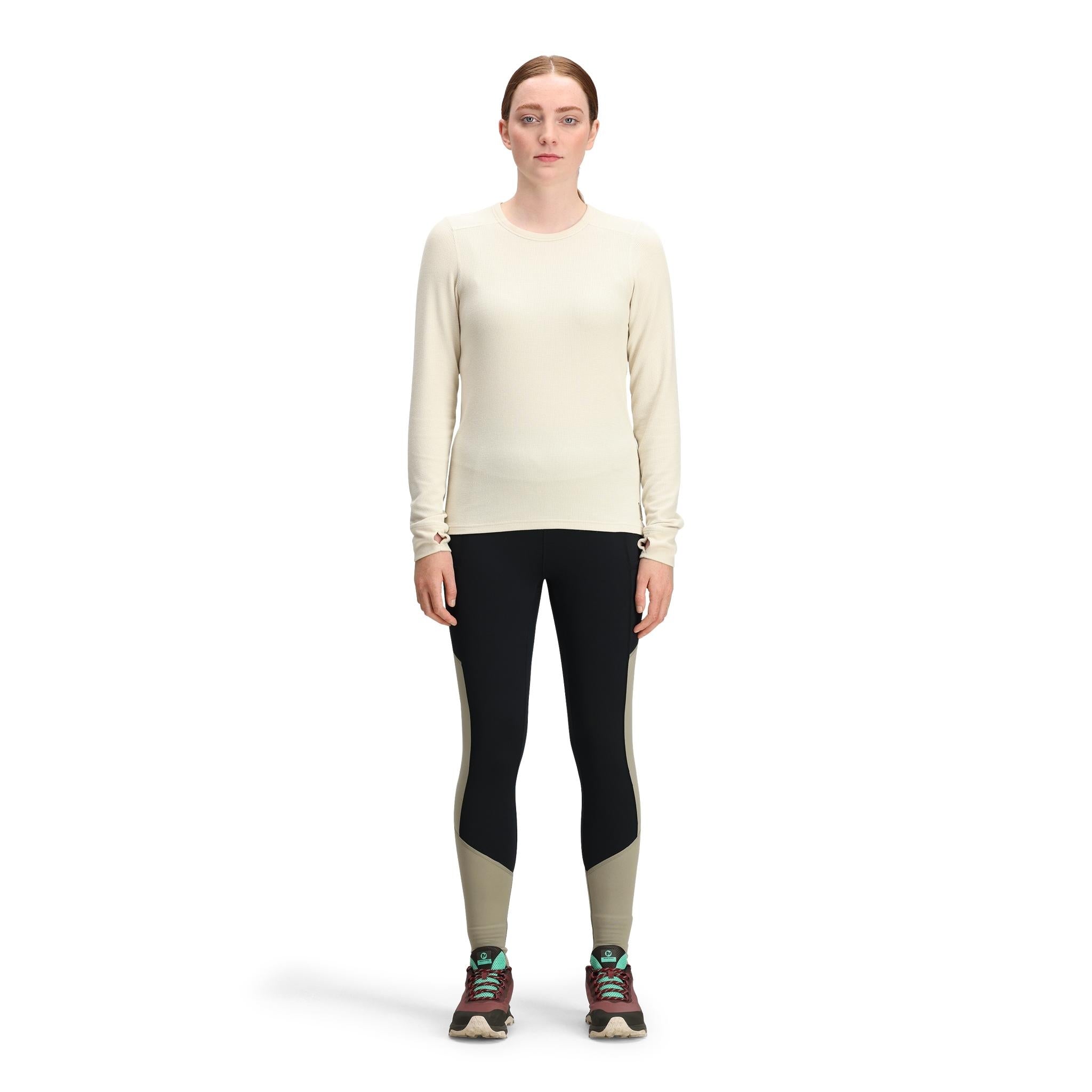 Global Waffle Crew Women's Sweater - Cozy Knit Pullover for Fall & Winter - Perfect for Casual Outfits and Layering