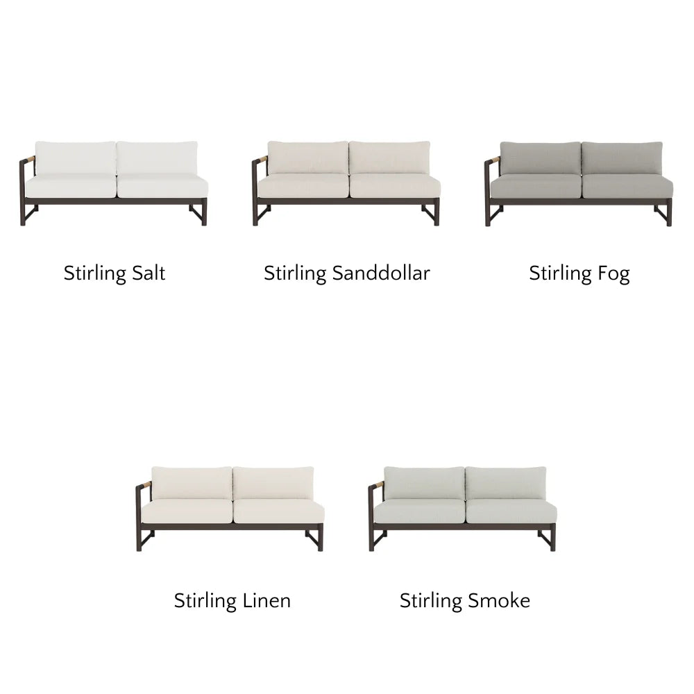 Breeze XL Outdoor 2-Seat Patio Sofa with Left Armrest - Perfect for Backyard, Garden, and Poolside Relaxation