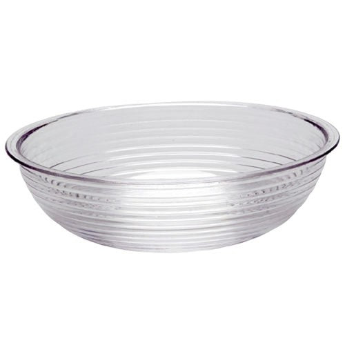 Cambro RSB8CW Camwear 8-Inch Clear Ribbed Round Bowl - Durable Food Storage Container for Restaurants, Catering & Home Use - Case of 12 (1 Dozen) - Perfect for Serving Salads, Soups & Food Prep