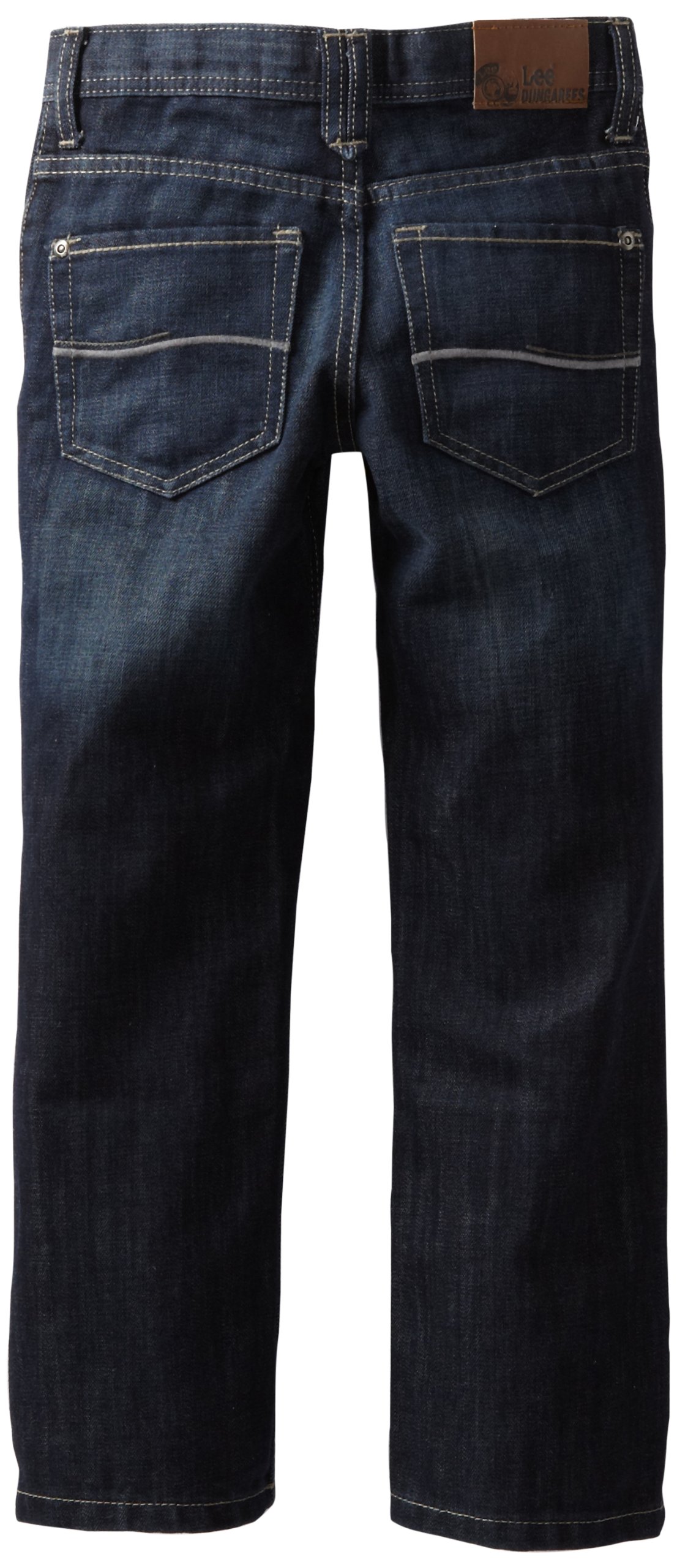 Lee Big Boys' Dungarees Skinny Straight Leg Jeans - Comfortable Denim Pants for School, Play & Everyday Wear
