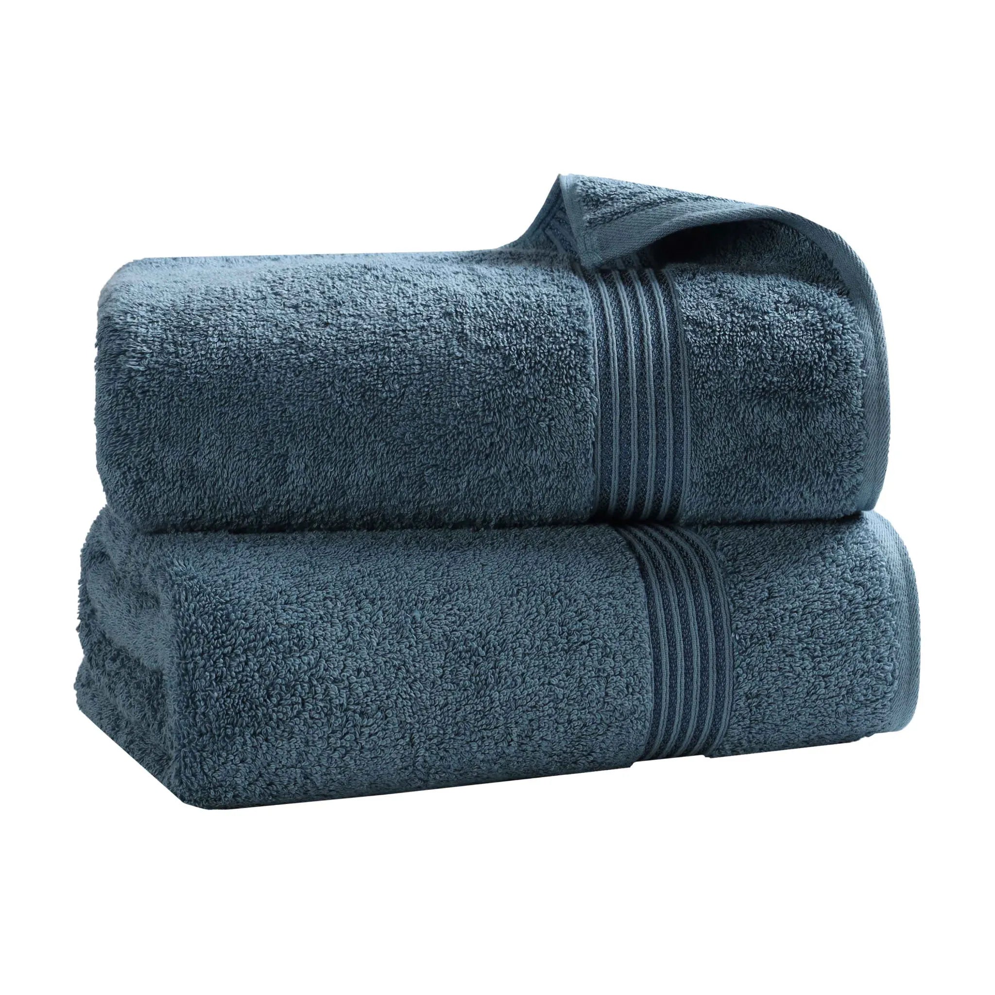 Premium Heritage Egyptian Cotton Bath Towel Set of 2 - Ultra Soft, Highly Absorbent & Quick Dry - Luxury Spa & Bathroom Essentials for Home & Hotel Use