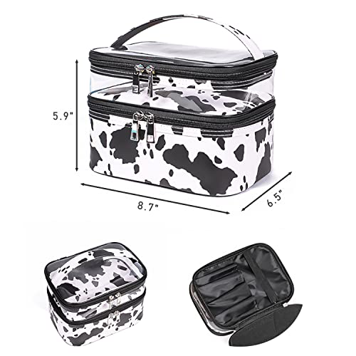 Travel Makeup Pouch Organizer Bag - Waterproof Cosmetic Case for Women, Perfect for Airplane Carry-on & Vacation Essentials Storage
