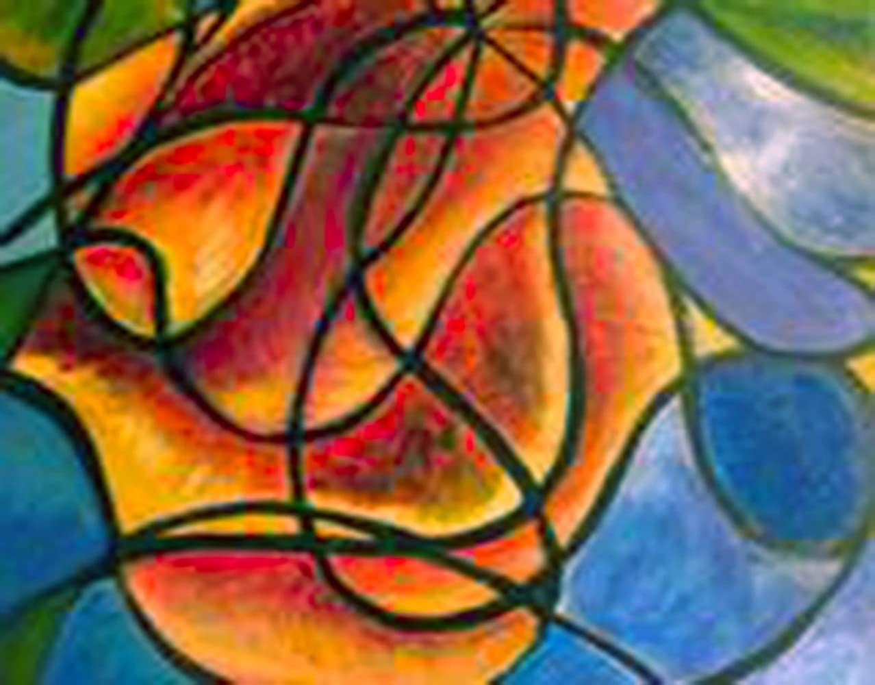 Abstract Rose Wall Art Painting - 24”x36” Printed Canvas for Living Room, Bedroom & Office Decor