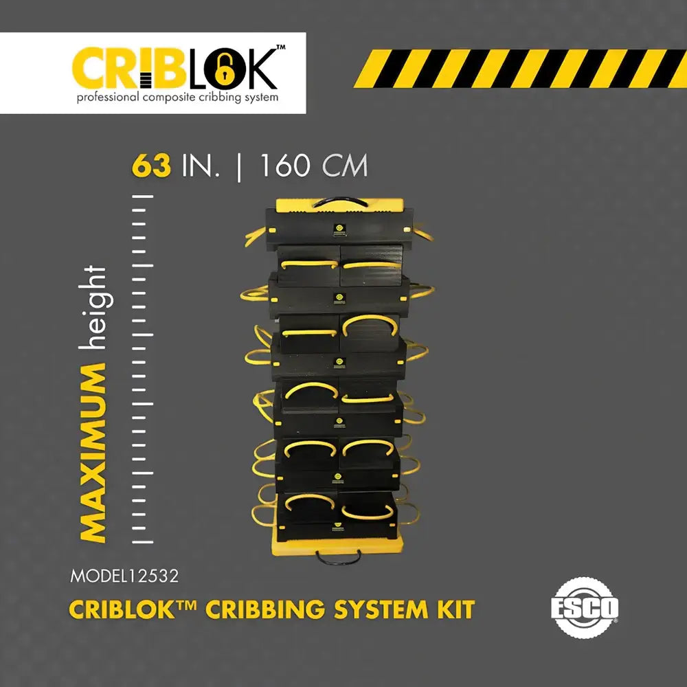ESCO 26-Piece Cribbing Kit with Stability Plates - 63
