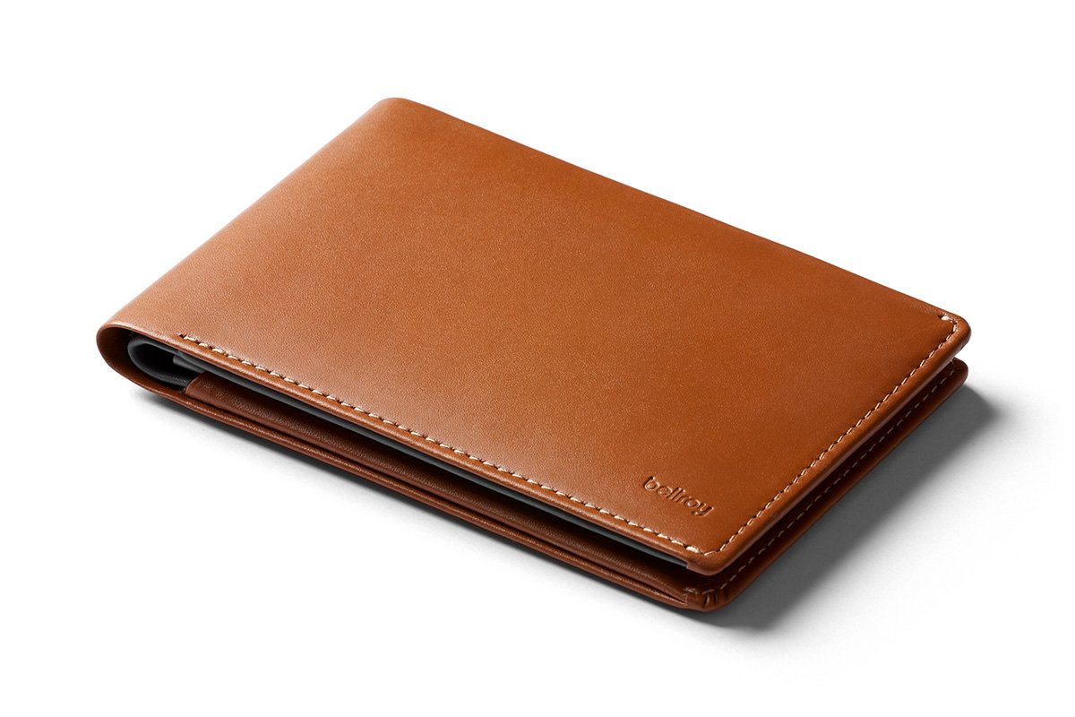Bellroy Premium Leather Travel Wallet - RFID Blocking Passport Holder for Tickets, Cash, Cards & Pen (Caramel) | Perfect for International Travel & Business Trips