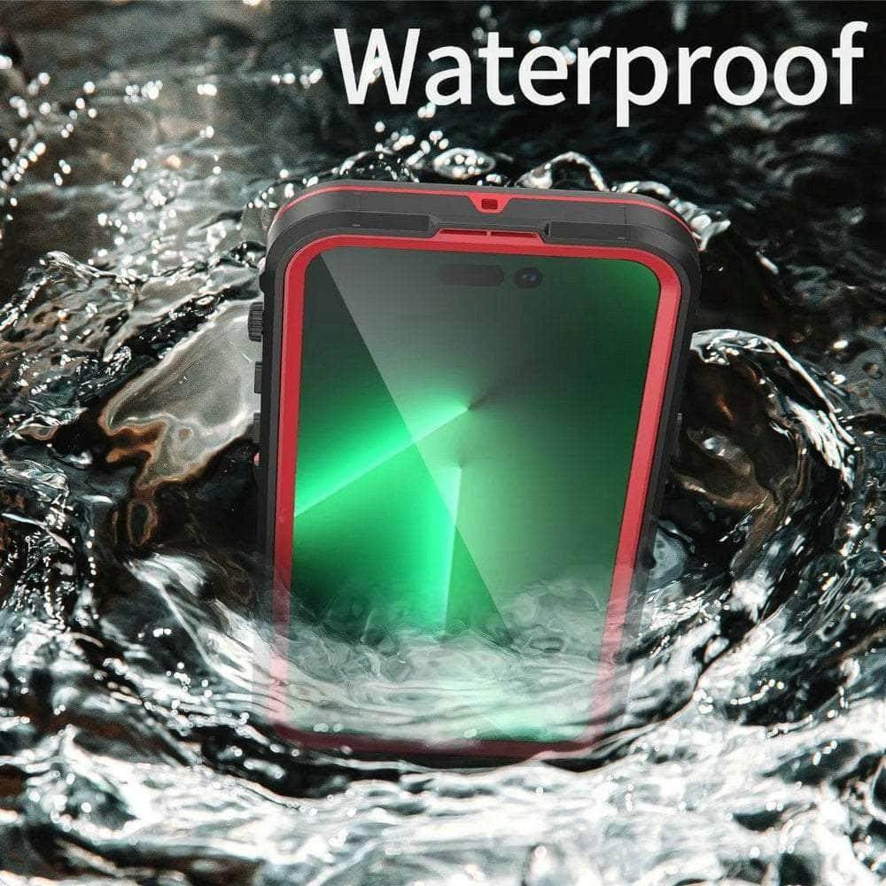 **IP68 Waterproof iPhone 14 Case with MagSafe - Shockproof & Dustproof Protection for Swimming, Diving & Outdoor Adventures**