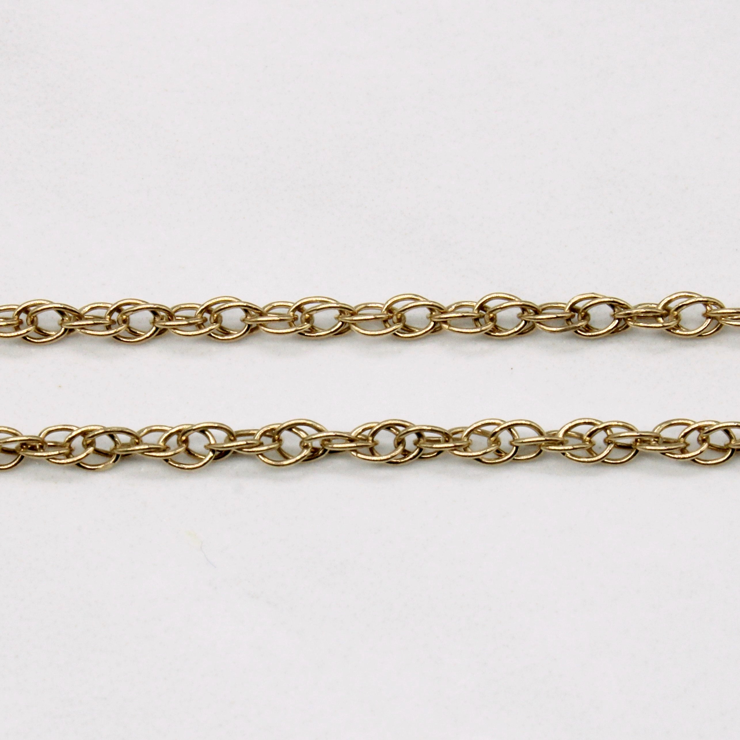 10K Yellow Gold Necklace for Women - 23 Inch Classic Cable Chain - Perfect for Everyday Wear, Gifts & Special Occasions