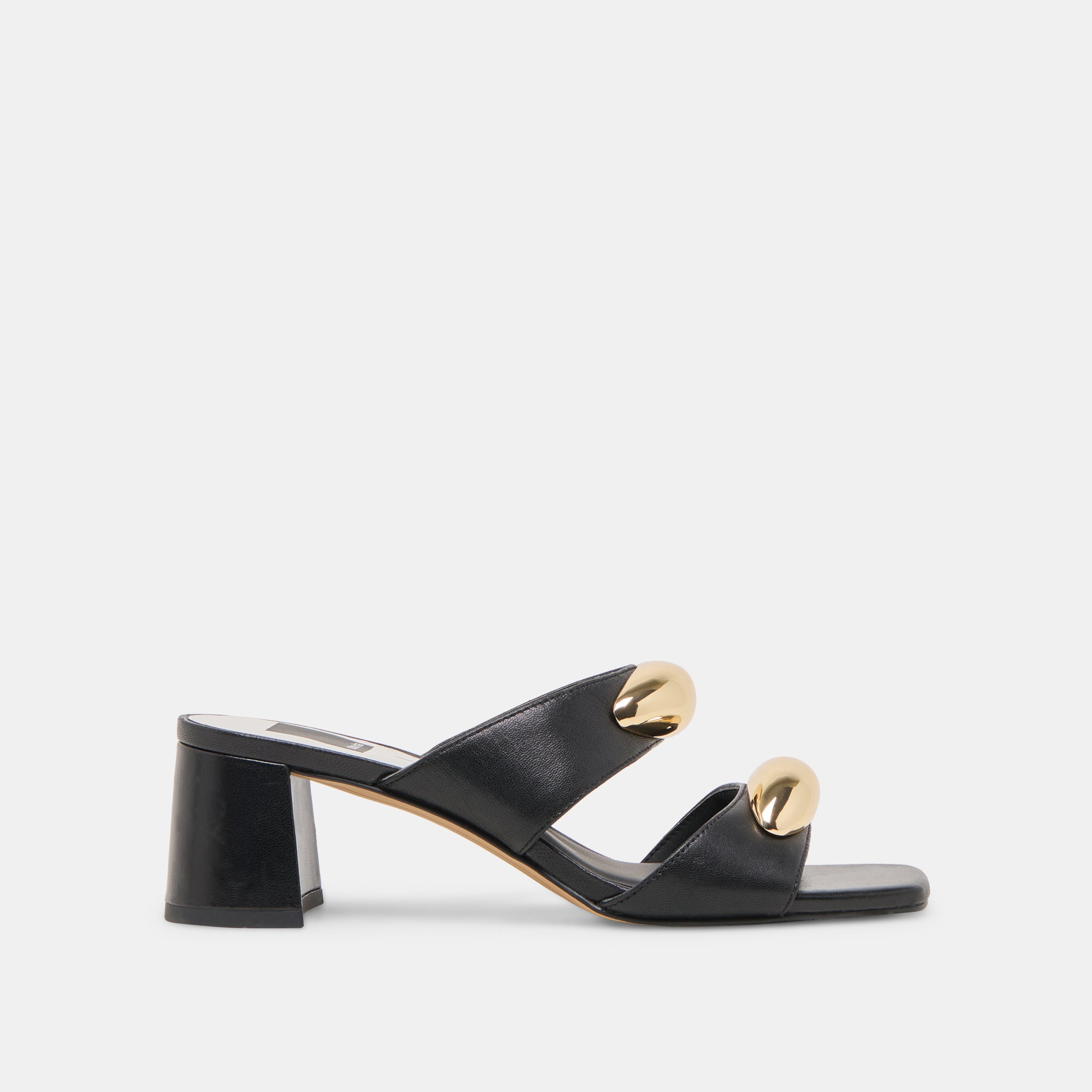 Barnet Black Leather Heels for Women - Stylish High Heels for Office, Party & Evening Wear