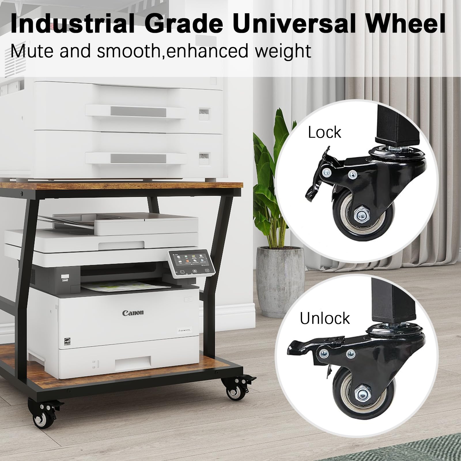 Natwind 2 Tier Heavy Duty Printer Stand - 23.6