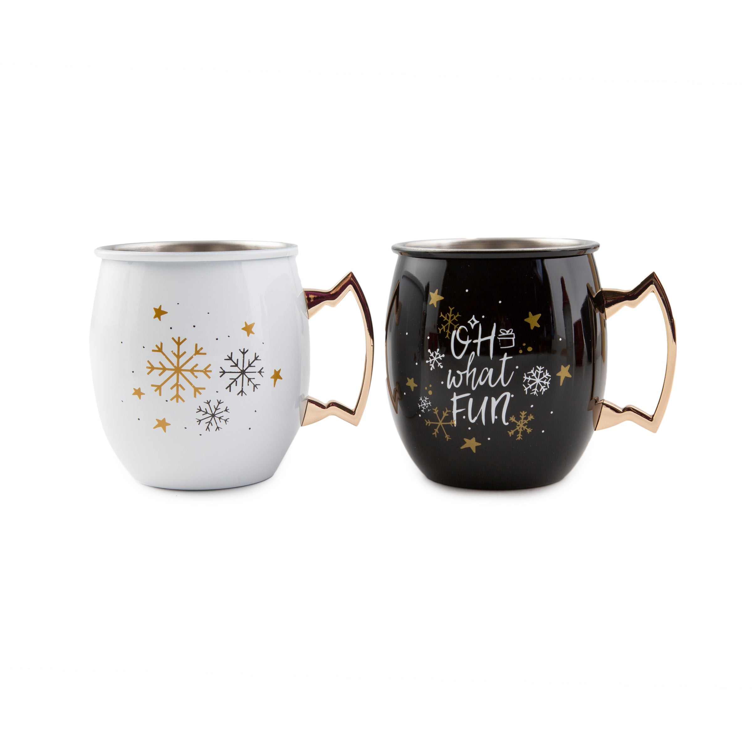 Premium Moscow Mule Mugs Set of 2 - Copper Cups for Cocktails, Gift Boxed - Perfect for Christmas Parties & Home Bar Decor