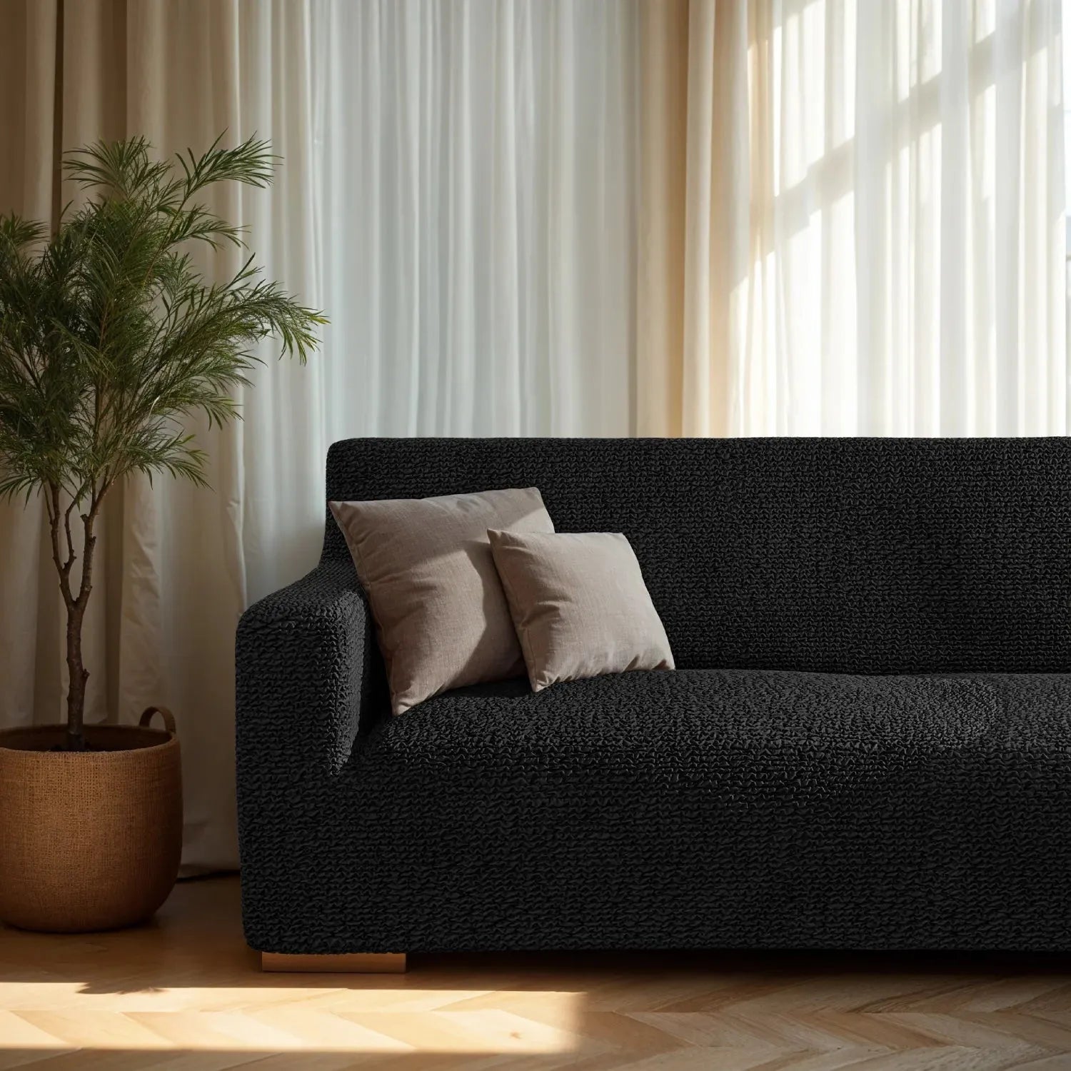 2 Seater Loveseat Slipcover - Soft Microfiber Fabric - Perfect for Living Room, Bedroom & Home Decor