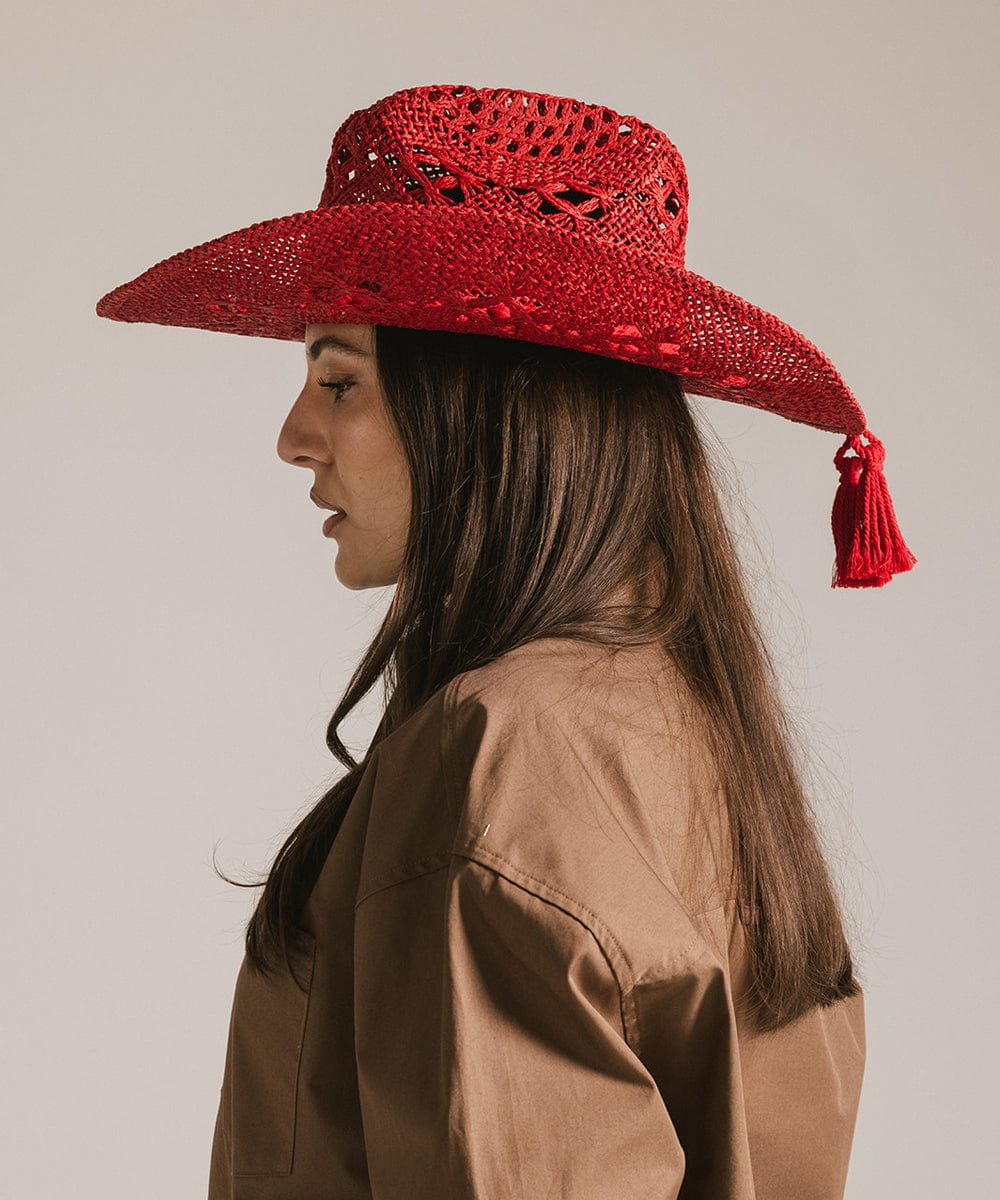 Premium Remy Vented Straw Cowboy Hat for Men & Women - Breathable Sun Protection for Outdoor, Beach, and Country Music Festivals