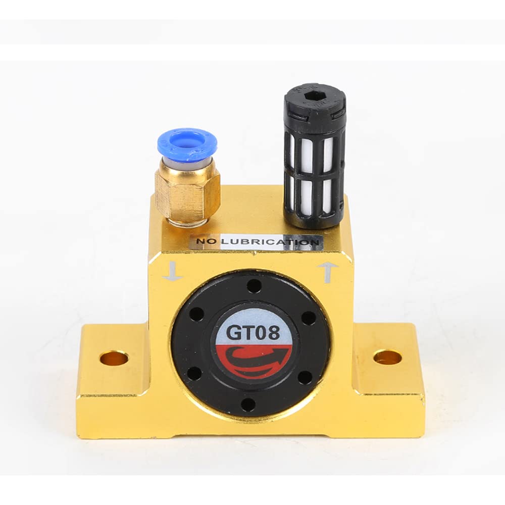 GT08 Industrial Pneumatic Air Turbine Vibrator with Silencer & G1/8