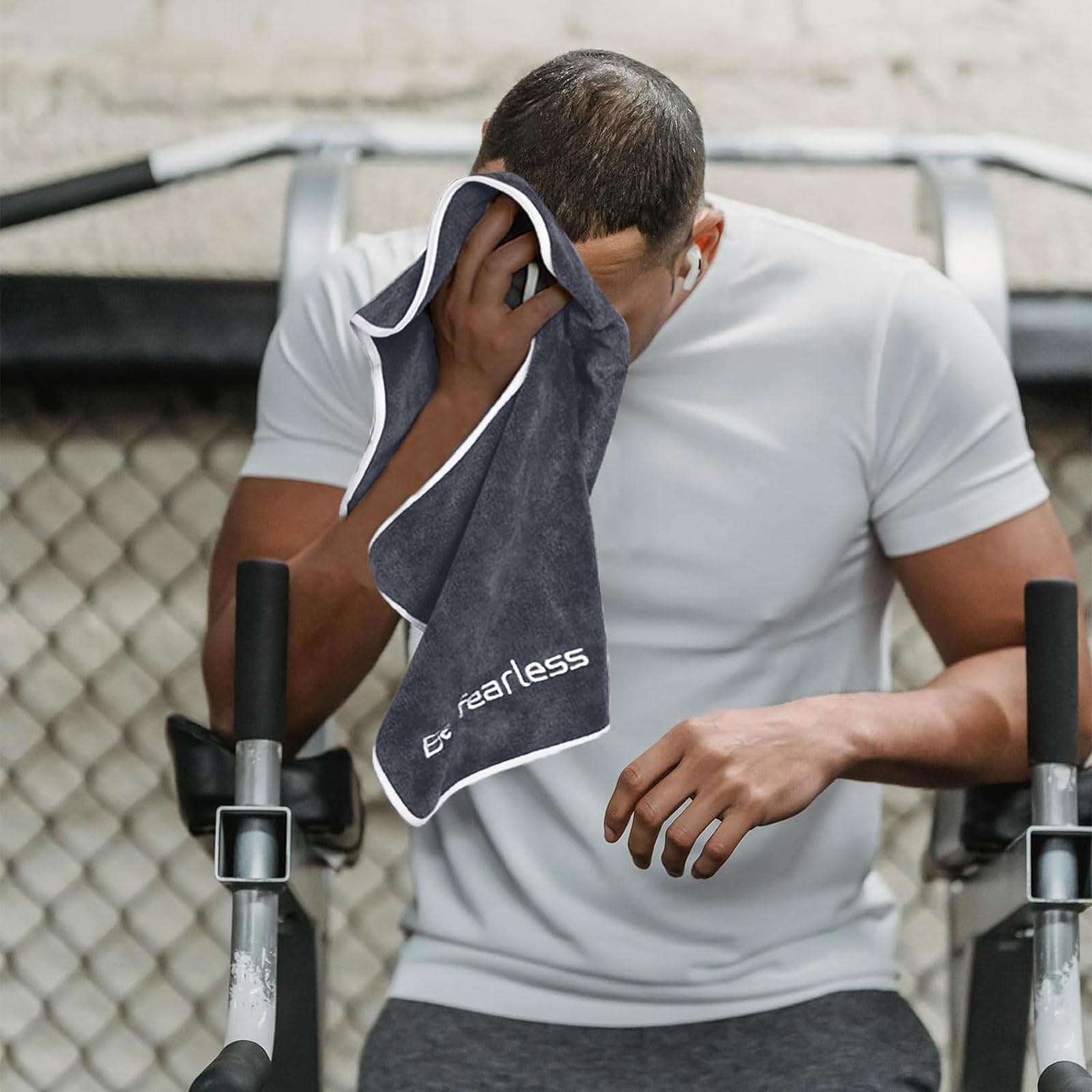 Premium Microfiber Gym Towel - Super Soft & Quick-Drying for Yoga, Fitness, Workout & Cycling (14x29 Inches, Grey/Blue/Purple) | Ideal for Gym, Sports, Travel & Post-Workout Refresh