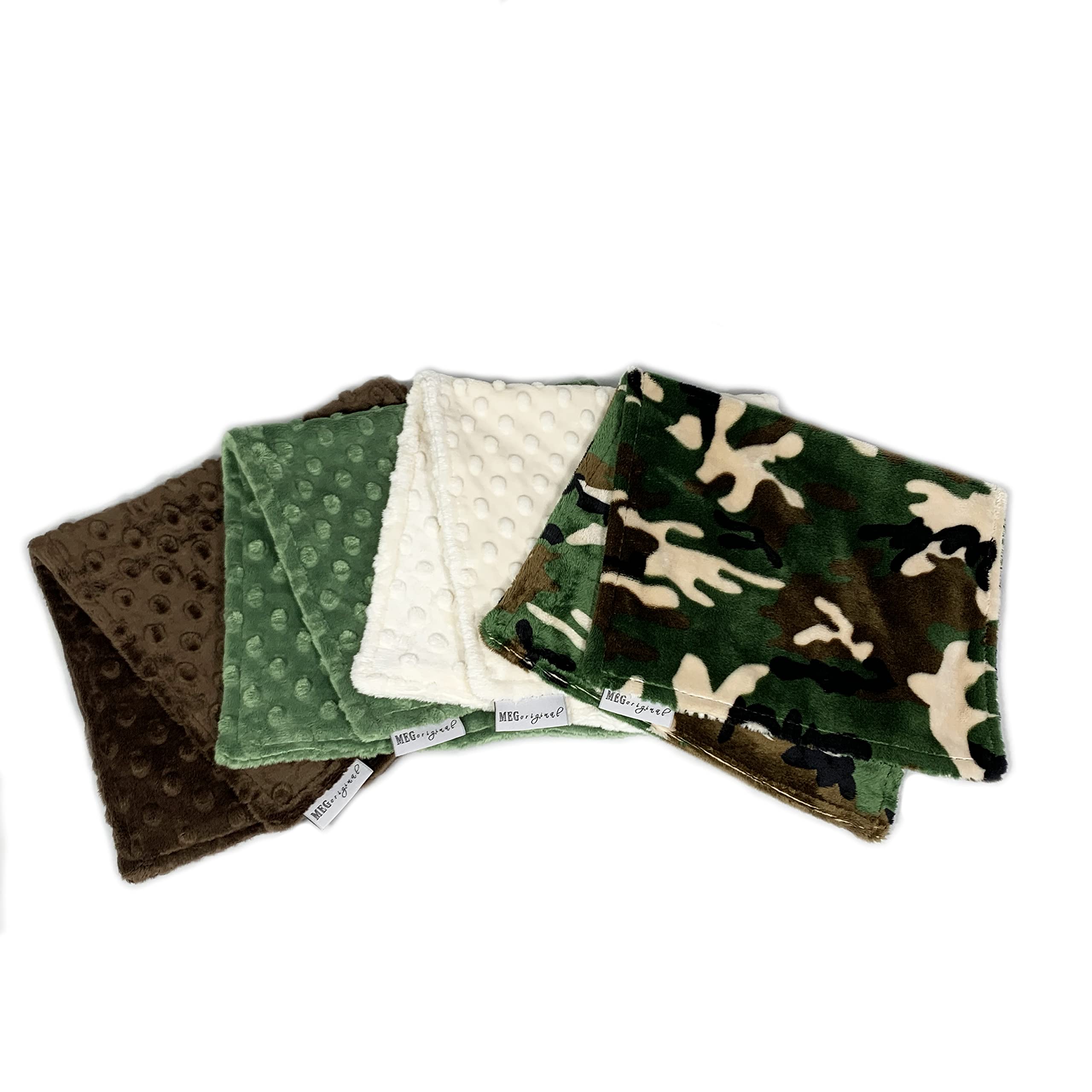 4-Pack Camouflage Baby Boy Burp Cloths - Soft & Absorbent Drool Bibs for Newborns & Infants - Perfect for Feeding, Spit-Up & Everyday Use