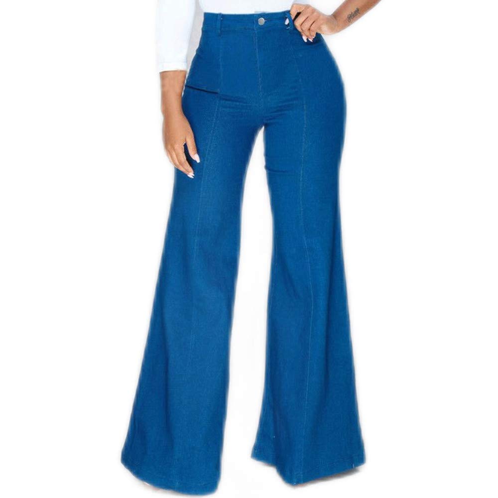 Women's High Waisted Bell Bottom Jeans - Classic Flared Denim Pants for Retro & Boho Style | Perfect for 70s Fashion, Music Festivals & Vintage Outfits