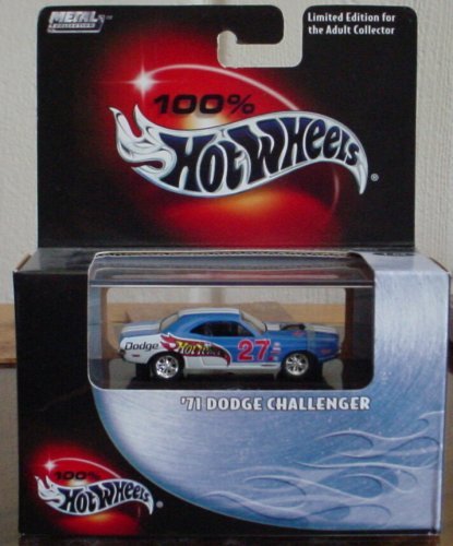 Hot Wheels 100% '71 Dodge Challenger #24 2003 Die-Cast Car - Collectible Toy Car for Kids & Adults - Perfect for Display, Gifts & Racing Play
