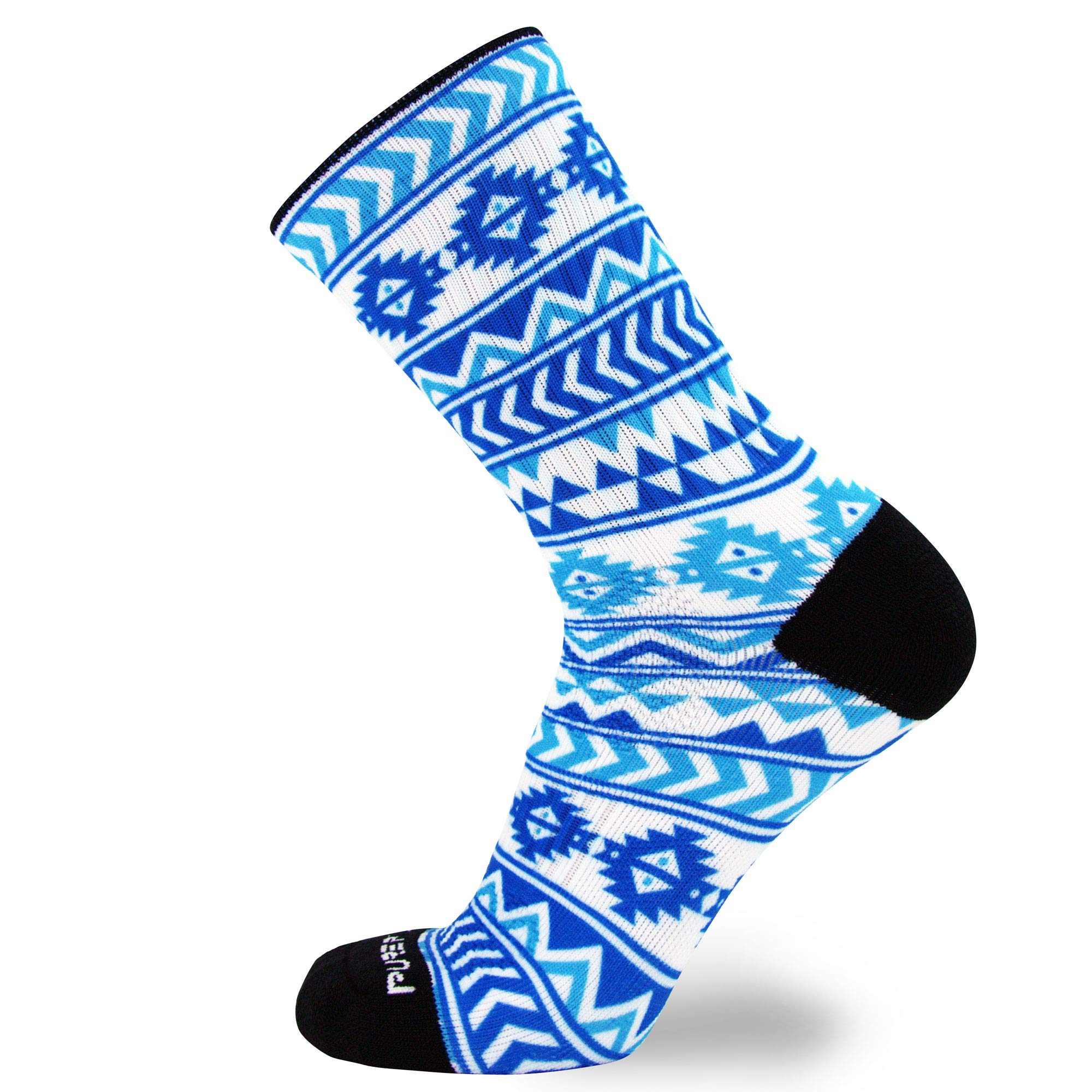 Premium Hiking Socks for Men & Women - Moisture Wicking Merino Wool Outdoor Socks with Fun Prints - Perfect for Trekking, Camping & Adventure Travel