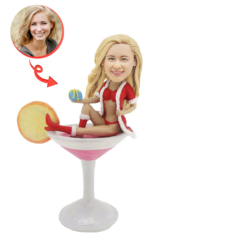 Personalized Christmas Bobblehead - Custom Holiday Figurine Gift for Family & Friends | Perfect for Office Decor, Secret Santa, and Stocking Stuffers
