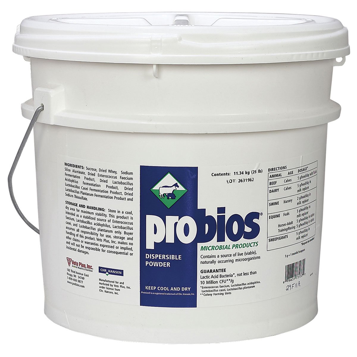 Probios Probiotic Supplement for Dogs & Cats - 25lb Bag | Digestive Health Support for Pets | Perfect for Daily Use & Travel