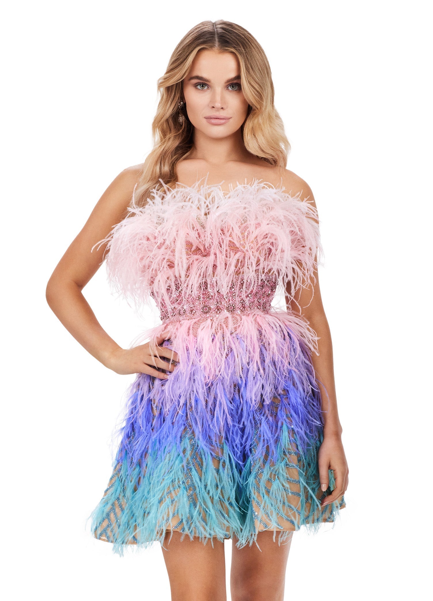 ASHLEYlauren 4670 Women's Elegant Party Dress - Perfect for Evening Events, Weddings & Special Occasions
