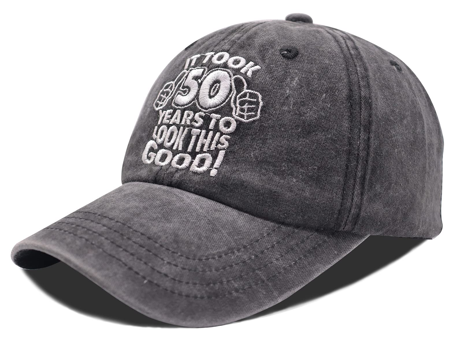 50th Birthday Gifts for Women & Men - Vintage Baseball Cap with 'It Took 50 Years to Look This Good' Embroidery - Perfect for Birthday Parties, Milestone Celebrations & Casual Wear
