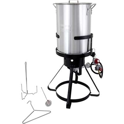 30Qt Commercial Stainless Steel Deep Fryer with Basket - Perfect for Restaurants, Food Trucks & Home Kitchen Use