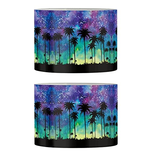 Colorful Starry Sky Palm Trees
