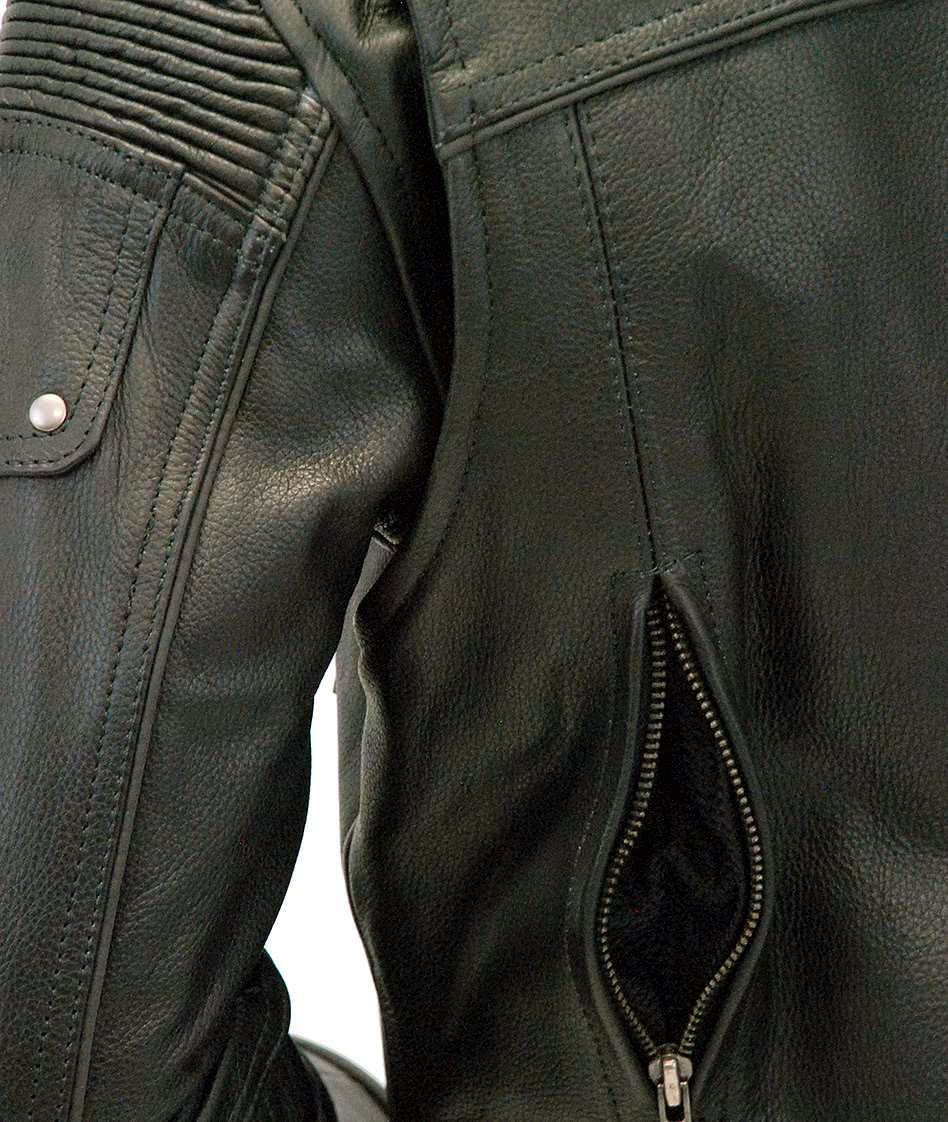 Zealer Men's Black Genuine Leather Jacket - Stylish Designer Outerwear for Casual Wear, Motorcycle Riding & Night Out