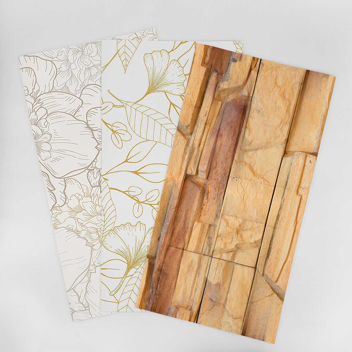Yellow and Beige Bathroom Wallpaper Sample - Waterproof Peel & Stick Removable Wallpaper for Bathroom Decor - Perfect for Accent Walls, Powder Rooms, and Small Bathroom Makeovers