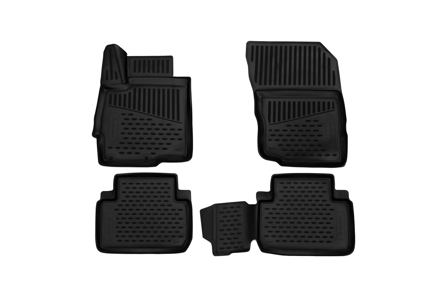 Premium Anti-Slip Rubber Floor Mats for Mitsubishi Eclipse Cross (2017-2021) - Custom Fit 3D Car Mats - Black - All-Weather Protection & Enhanced Safety - Perfect for Daily Commute, Road Trips & Off-Road Adventures