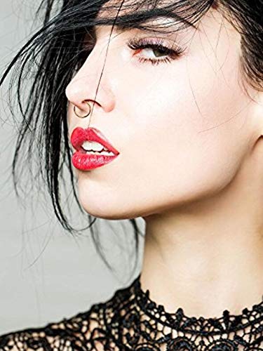Magical Clip-On Fake Septum Nose Ring - Spring Action Non-Piercing Lip Cartilage Tragus Jewelry - Perfect for Costume Parties, Halloween & Alternative Fashion