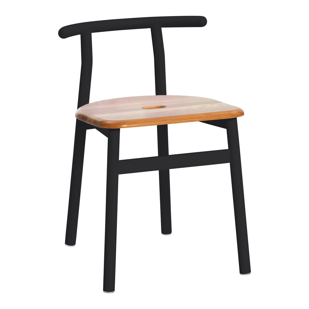 Geof Lilge Brat Side Chair by Division Twelve - Modern Dining Chair for Home & Office Use