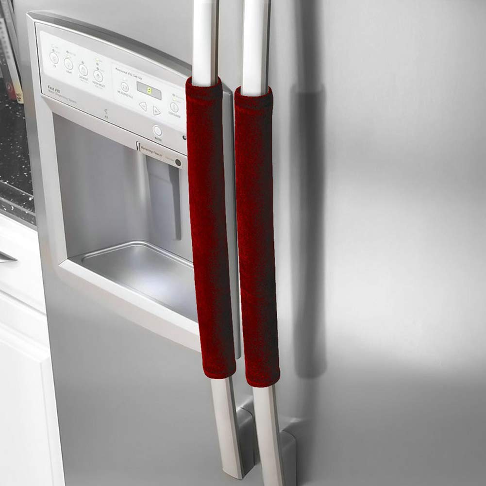 2 Pack Grey Refrigerator Door Handle Covers - 15.7