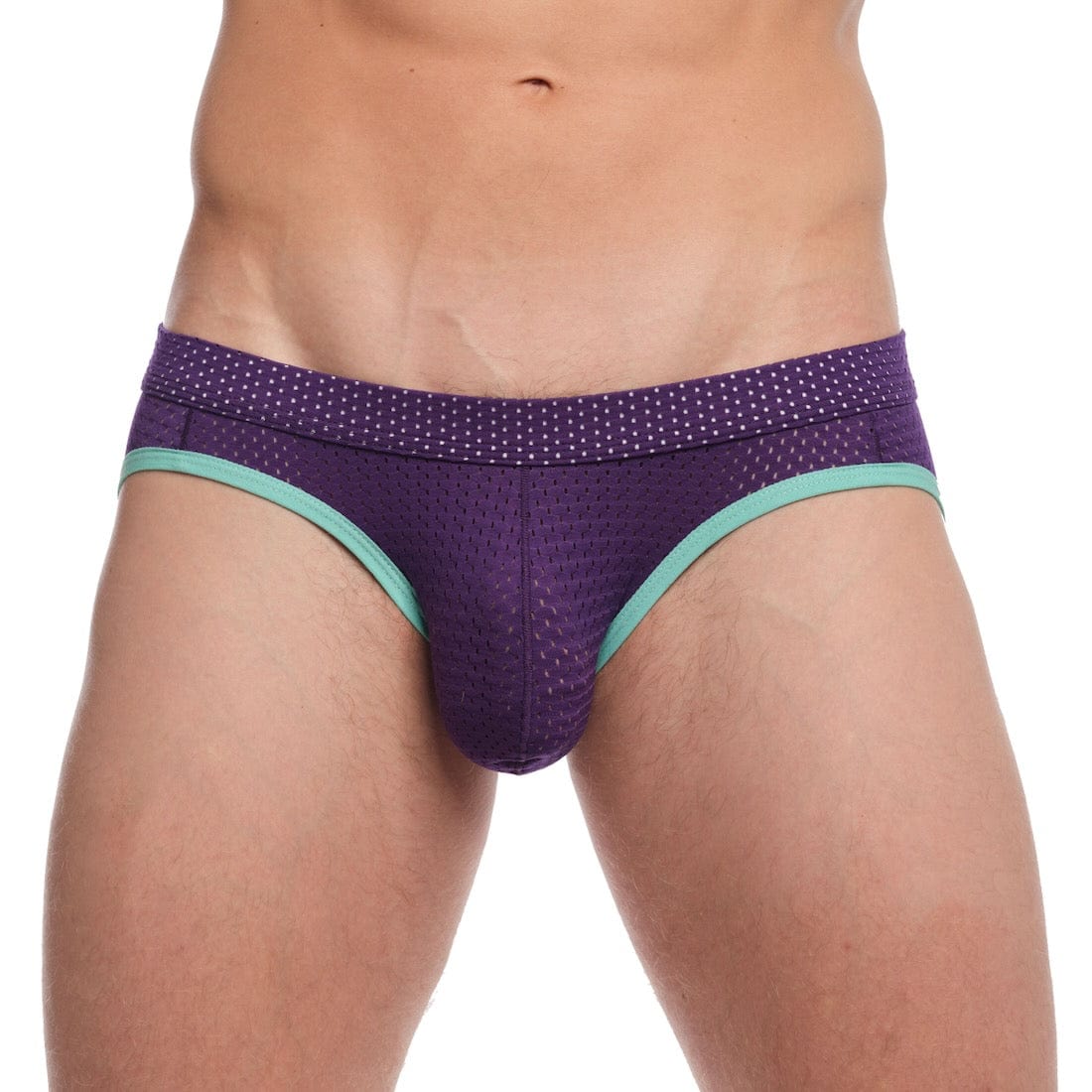 Performance Mesh Y Jock Purple - Comfortable Athletic Underwear for Men - Perfect for Running, Gym Workouts & Sports Activities