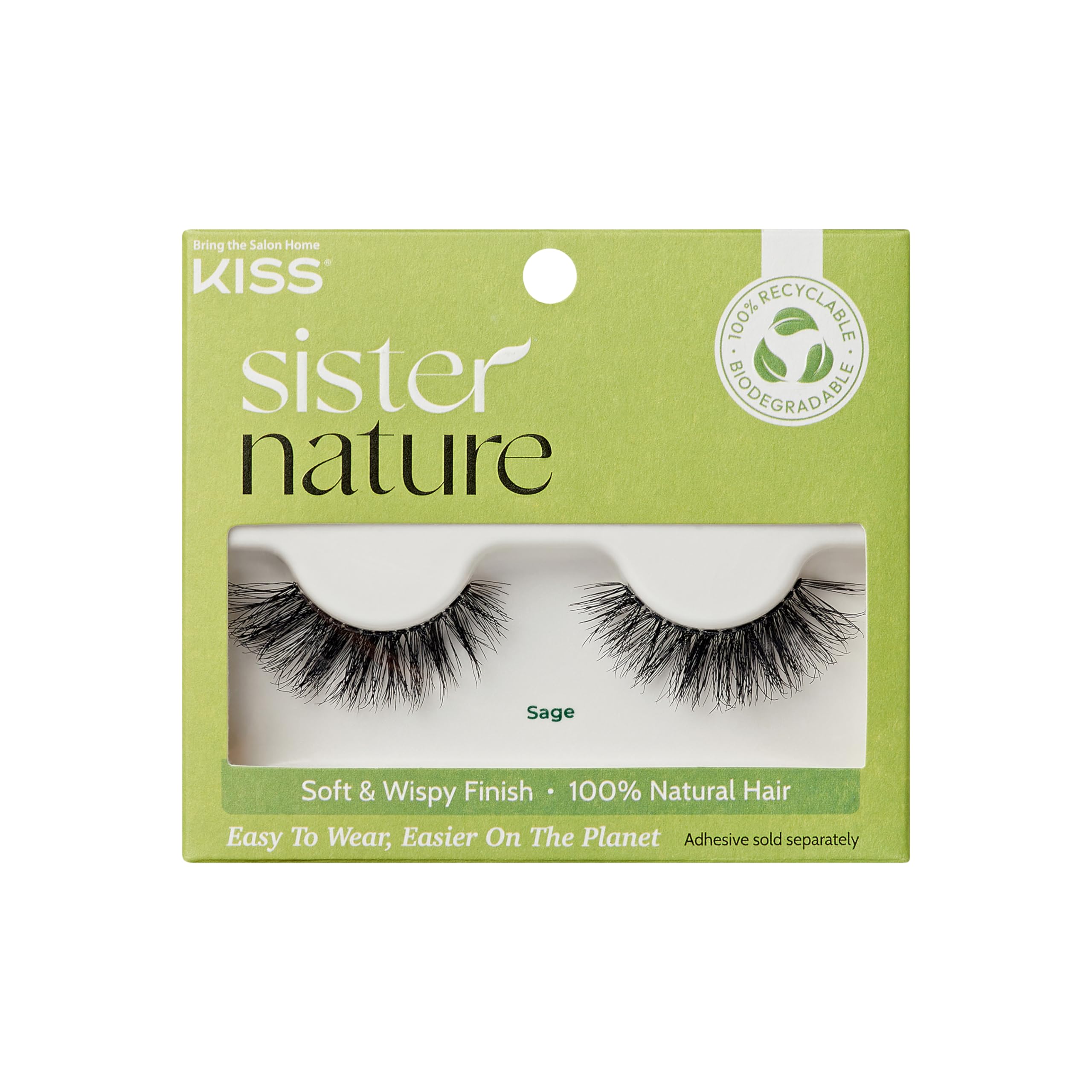 KISS imPRESS False Eyelashes - Sassy Wispy Lash Clusters (12mm-14mm) | 12-Piece Pre-Bonded Falsies | Contact Lens Friendly & Reusable | Easy to Apply for Everyday Glam & Special Occasions