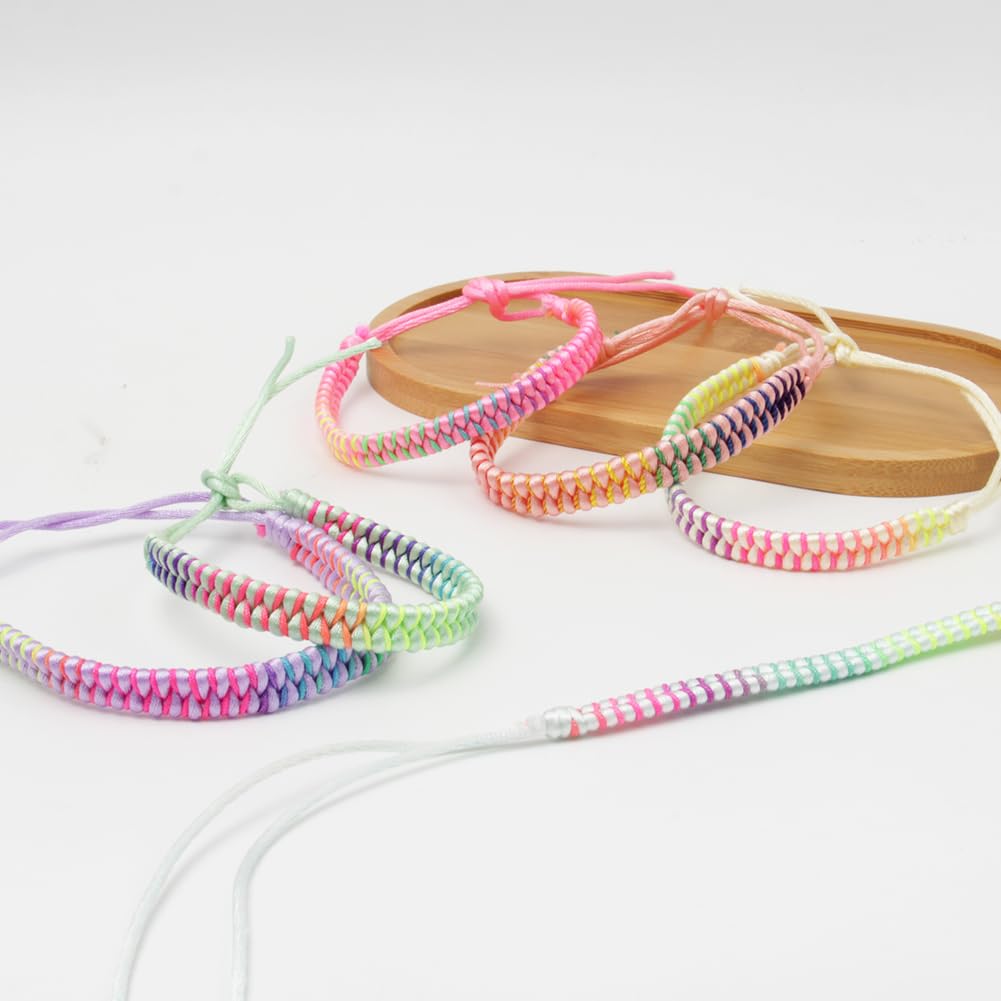 Keboyoe 14 Pcs Adjustable Woven Friendship Bracelets for Girls, Women & Kids - Perfect Party Favors, Gifts & Everyday Wear