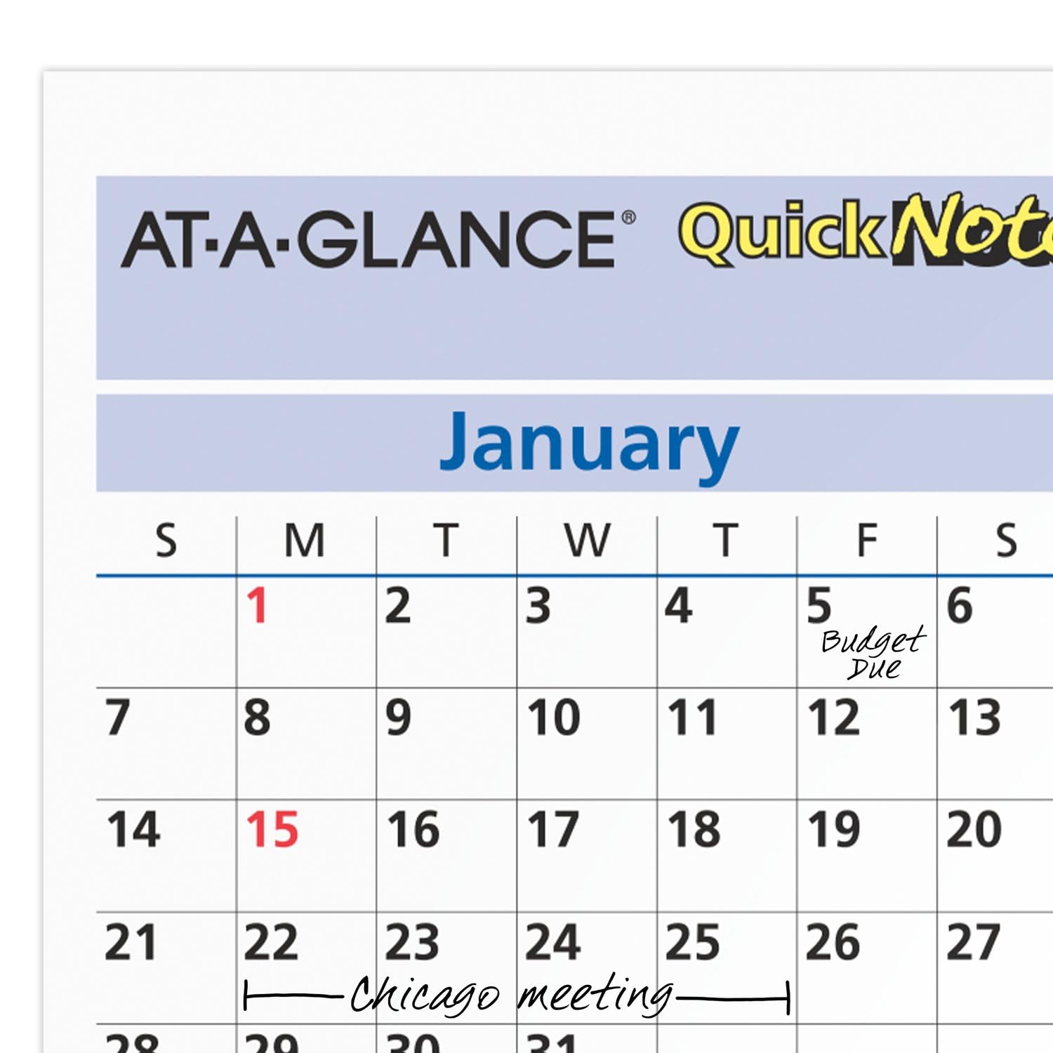 AT-A-GLANCE 2025 Dry Erase Wall Calendar Planner - 16